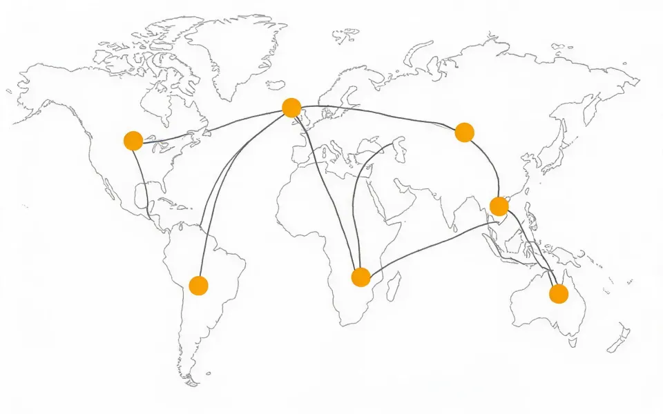 Delta Plc application support location map